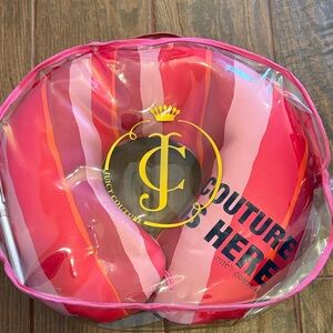 Juicy Couture Pink and Red Neck pillow with case